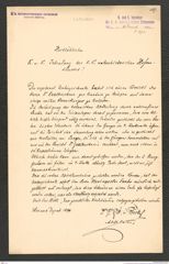 k.k. naturhistorisches Hofmuseum, Intendanzakten 1885-1896 (Hauer), Aktenzahl Z.694/1890, Seite 1